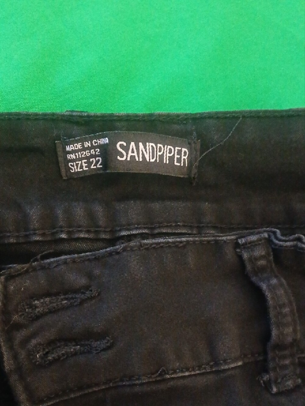 Sandpiper Black Skinny Jeans for Women - Picture 2 of 5